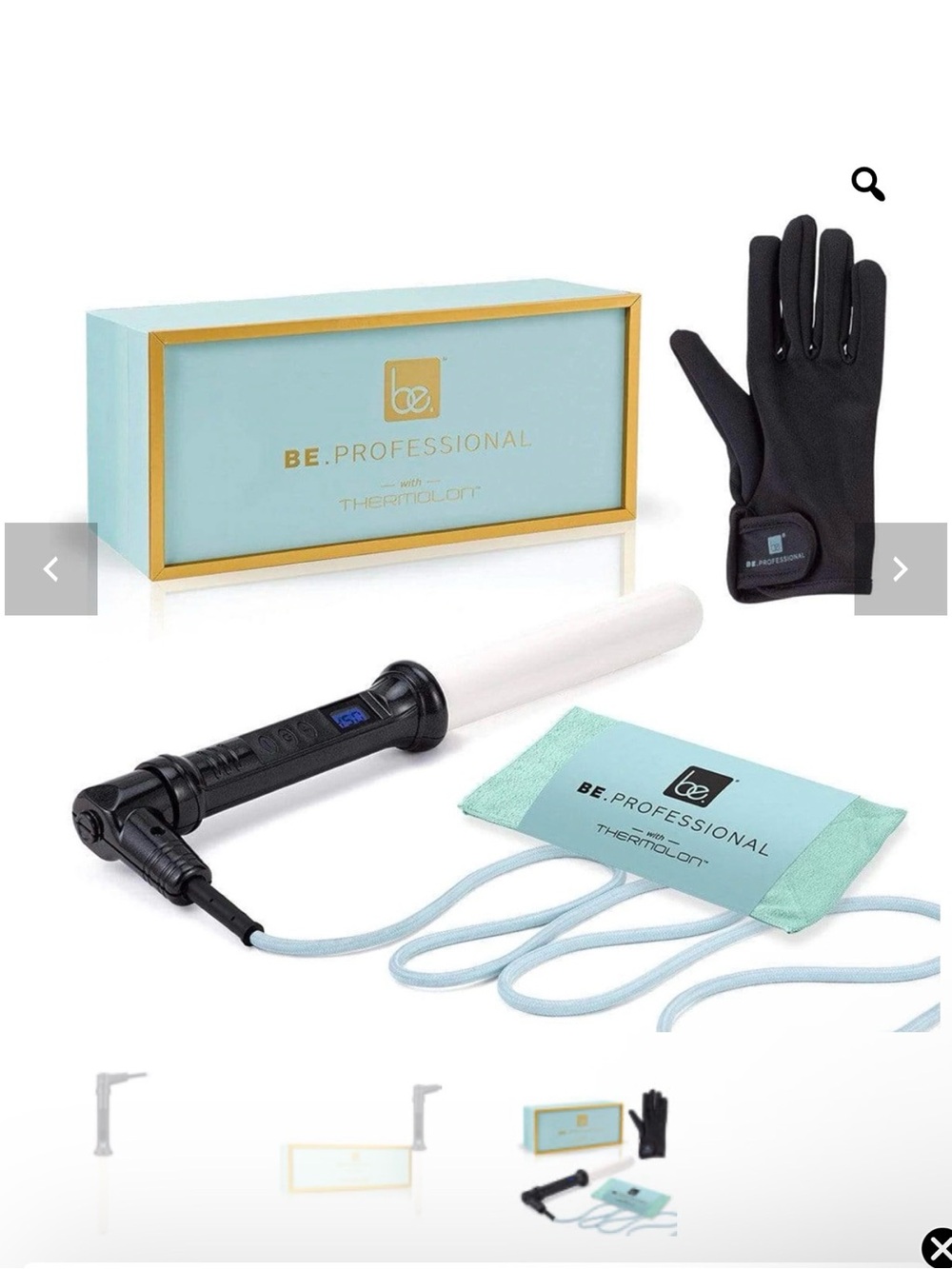 BE. Professional Electric Styling Wand in Mint & Black